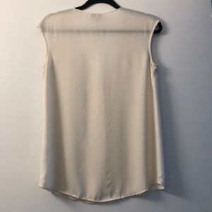 J. Crew Tops - JCREW Ivory Silk Cap Sleeve Top - Size 2 J. Crew Tops - JCREW Ivory Silk Cap Sleeve Top - Size 2